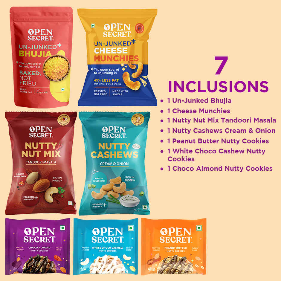 Open Secret Healthy Party Namkeen and Munchies Snack Box