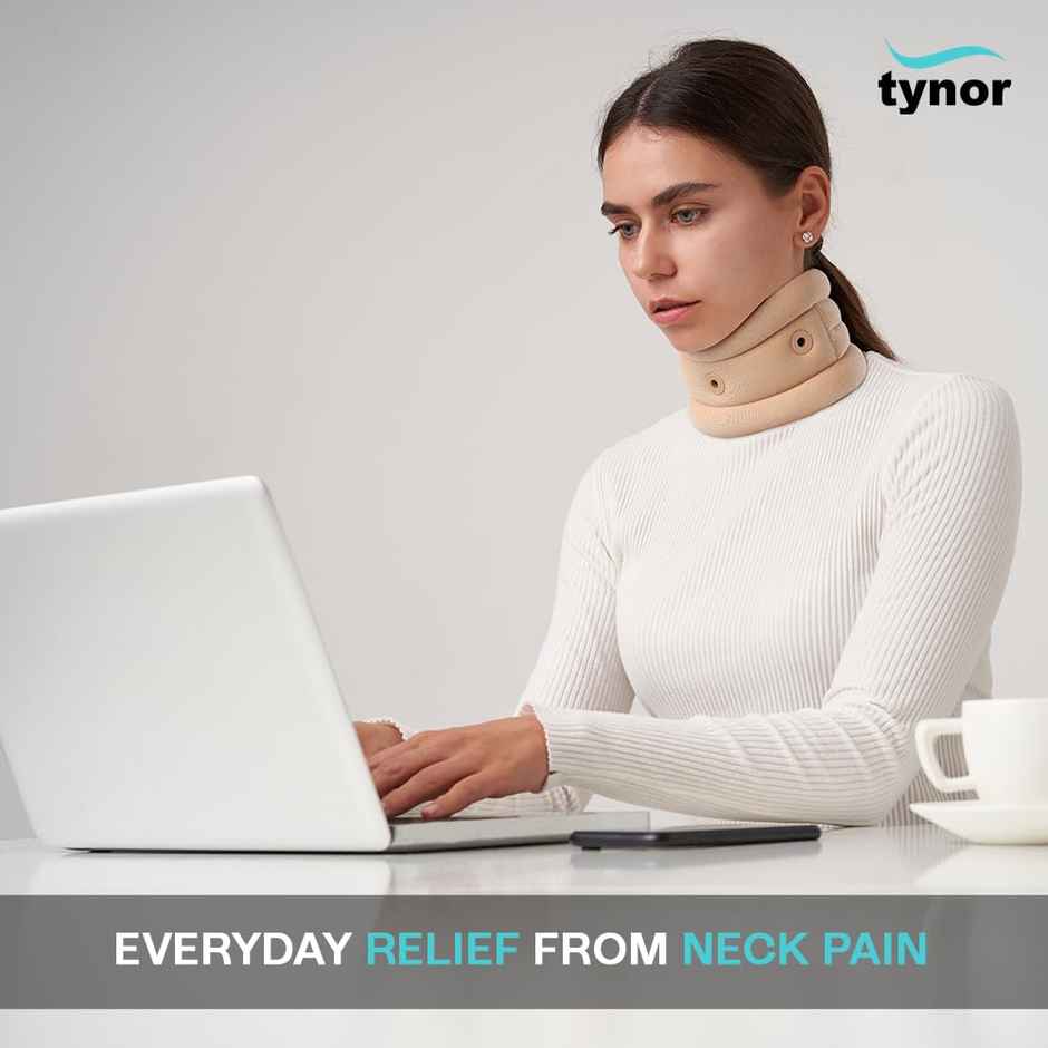 Tynor Cervical Collar Soft with Support Beige XL
