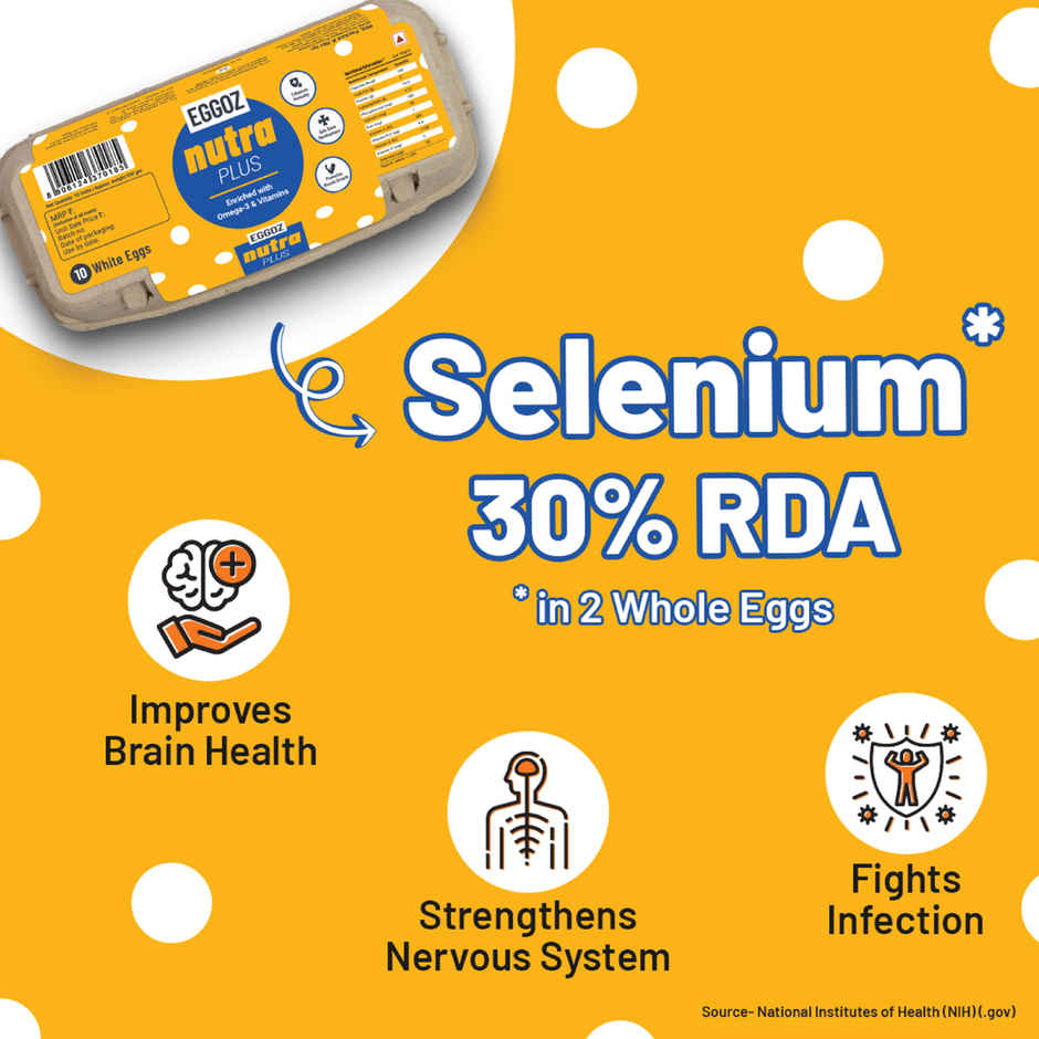 Eggoz Nutra Plus Speciality Eggs with Omega 3 | Selenium and Vitamins