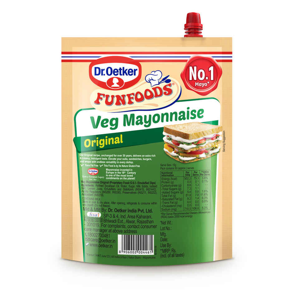 Dr. Oetker Fun Foods Veg Mayonnaise Original