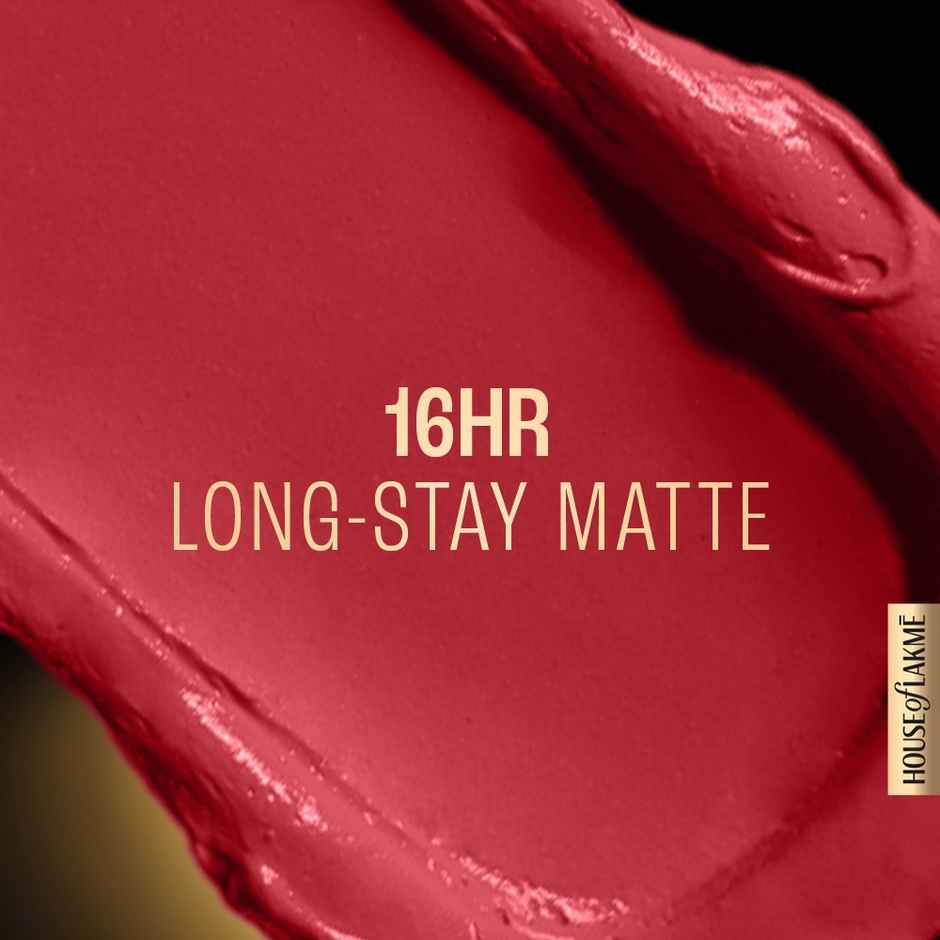 Lakme Forever Matte Liquid Lip, 16hr Lipstick, Lightweight & transferproof | Red Velvet