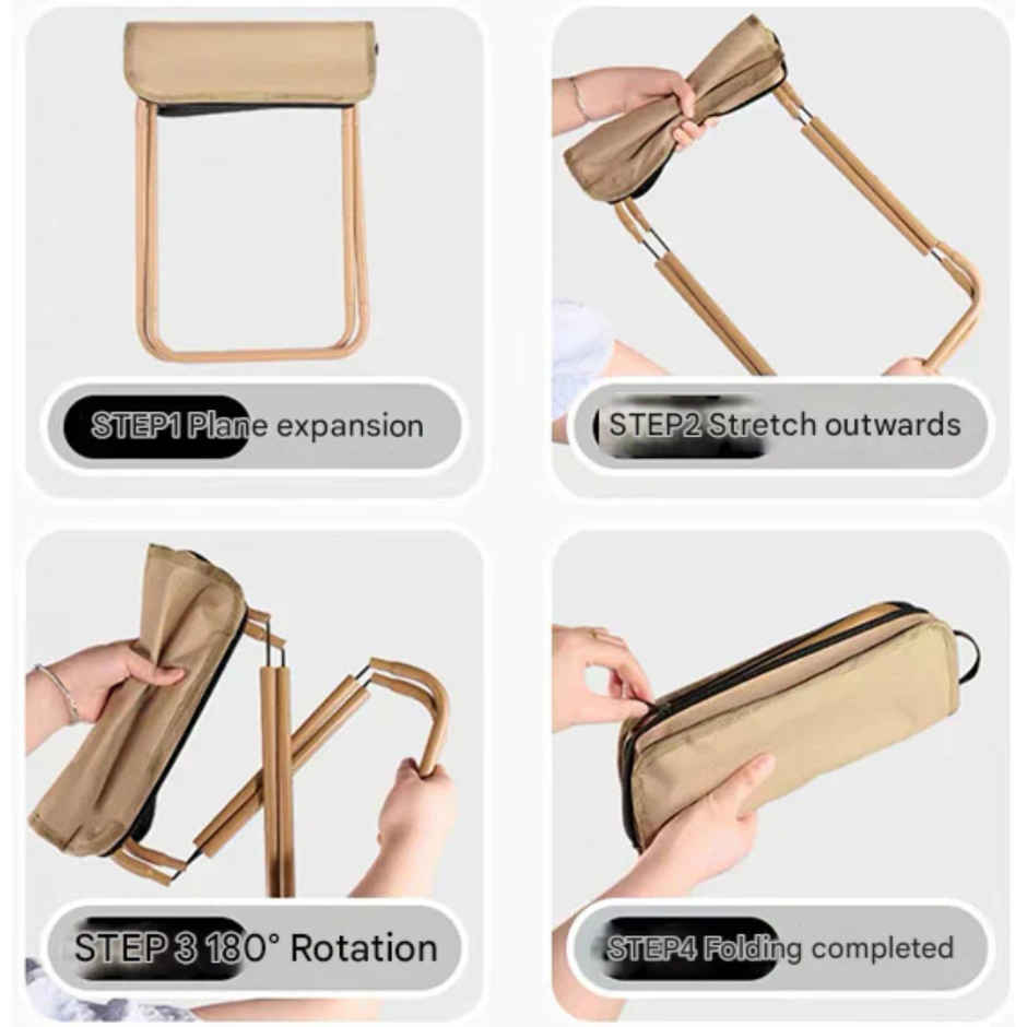 SE7EN Ultra Light Portable Folding Camping Stool | Assorted