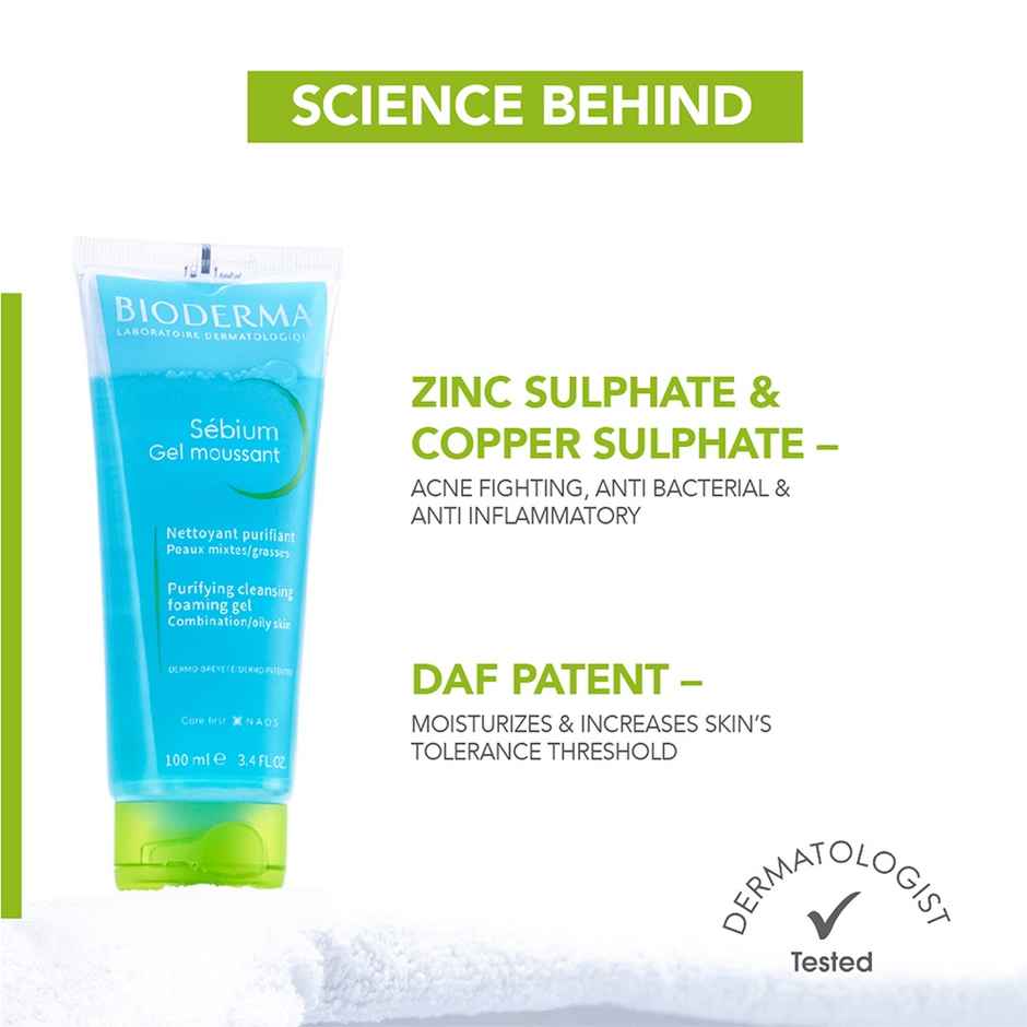 Bioderma Sebium Moussant Purifying Cleansing Gel