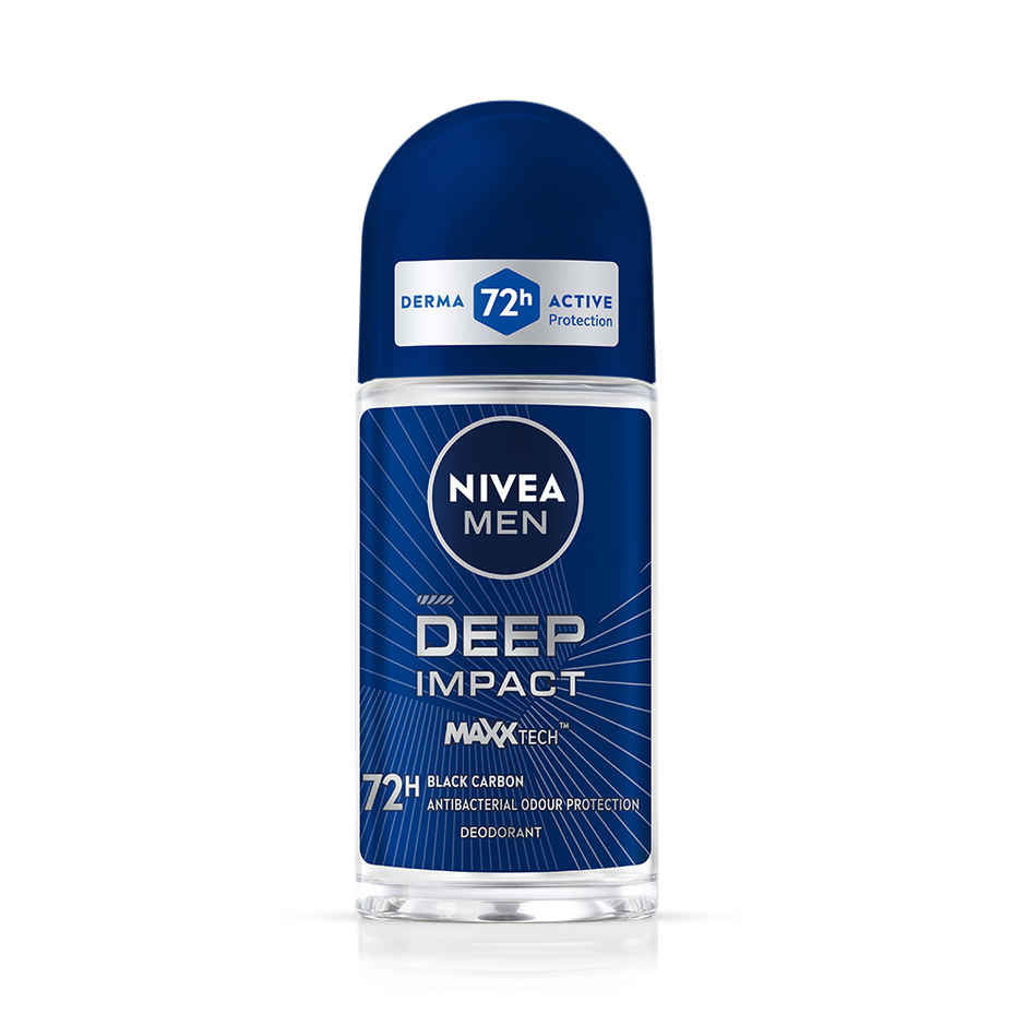 NIVEA MEN Deep Impact MaxxTech 72h Deodorant Roll-on - For MEN Combo