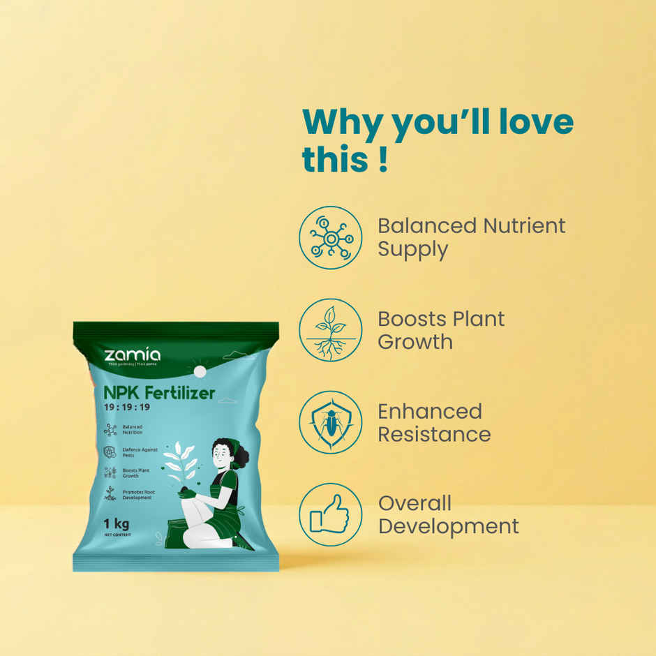 Zamia NPK Fertilizer | Balanced Plant Food for All Plants | By Nurturing Green