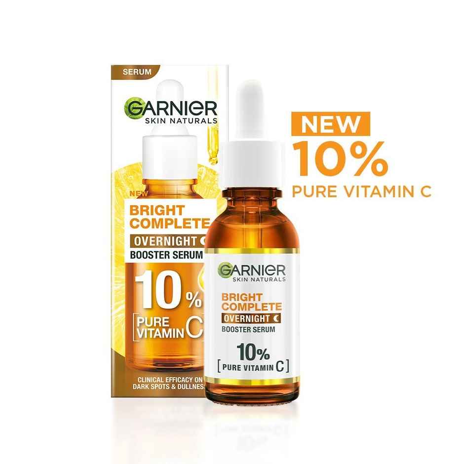 Garnier Bright Complete Overnight Booster Serum - 10% Pure Vitamin C