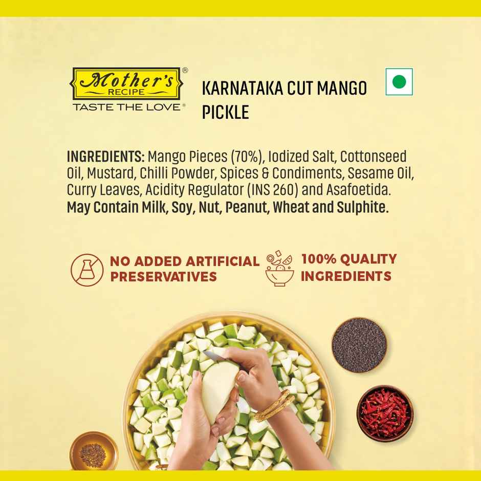 Mother's Recipe Karnataka Cut Mango Pickle