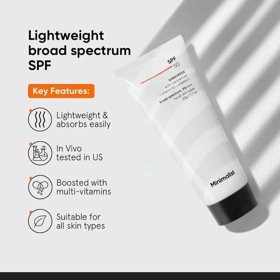Minimalist SPF 50 Sunscreen