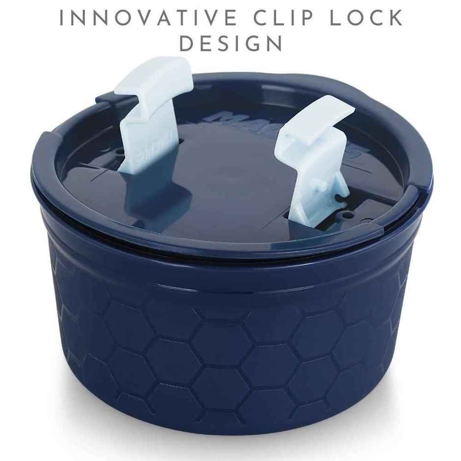 Magnus Microwave Steam Lock Medium Container - Blue/Black