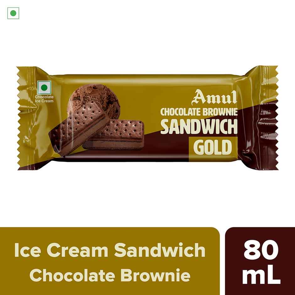Amul Icecream Sandwich Chocolate Brownie Gold