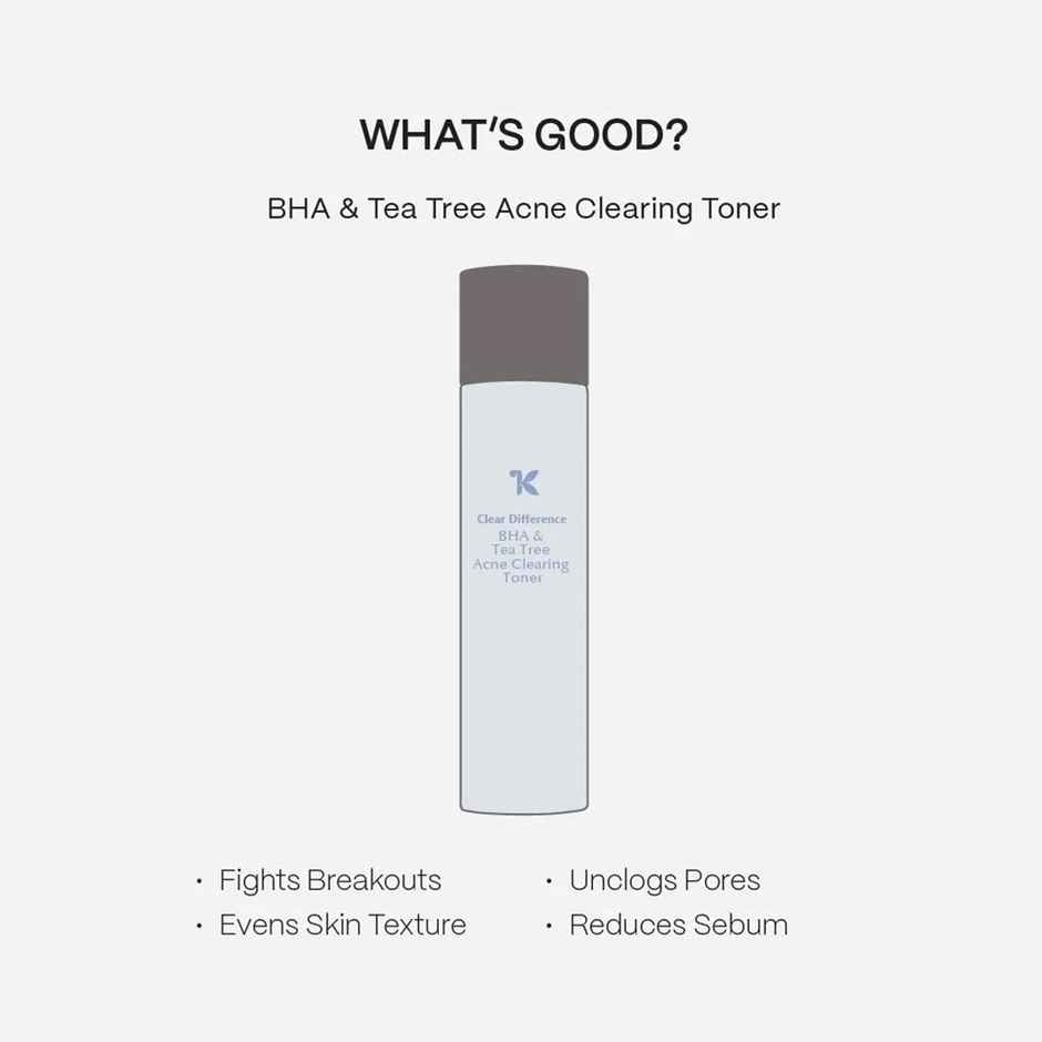Truekind BHA & Tea Tree Acne Clearing Toner Essence