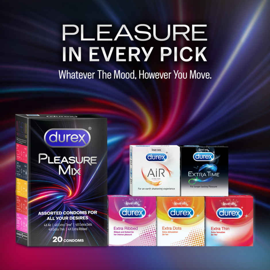 Durex 5 in 1 Pleasure Pack | Assorted Condoms