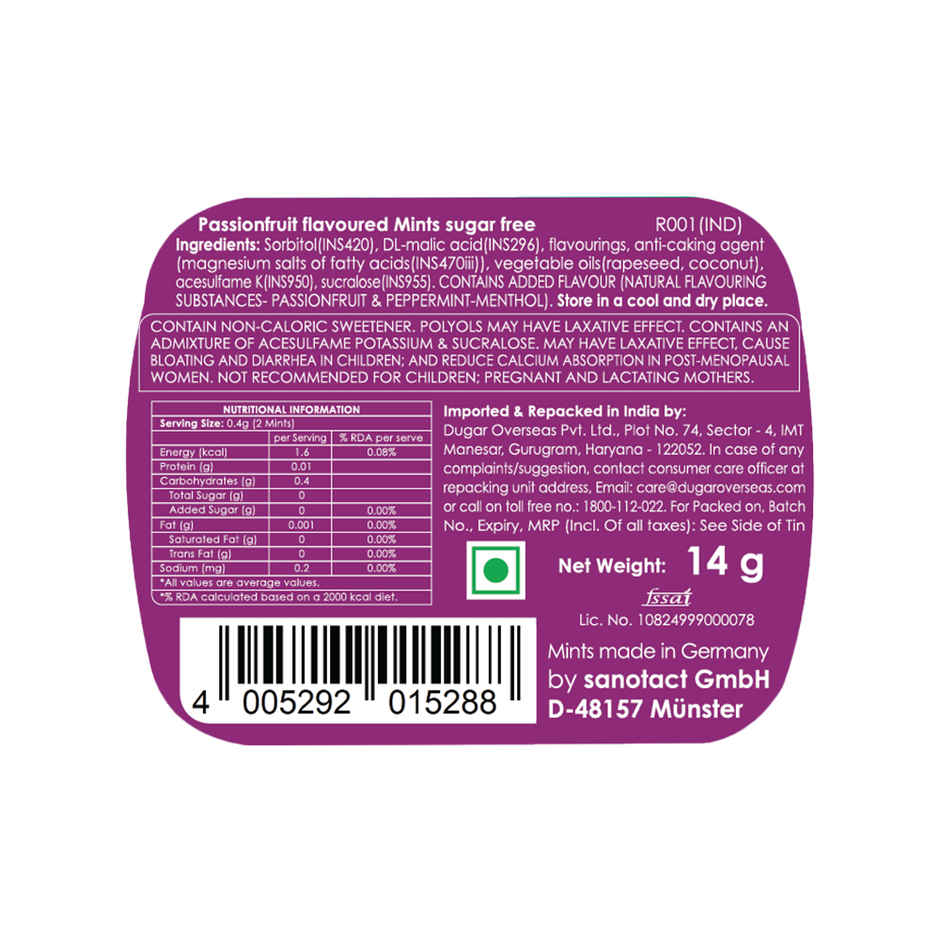 Impact Mints Passion Fruit