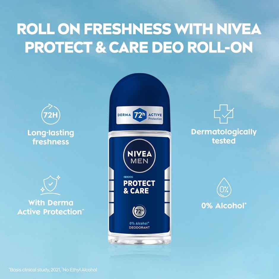 Nivea Protect & Care Deodorant Roll On For Men