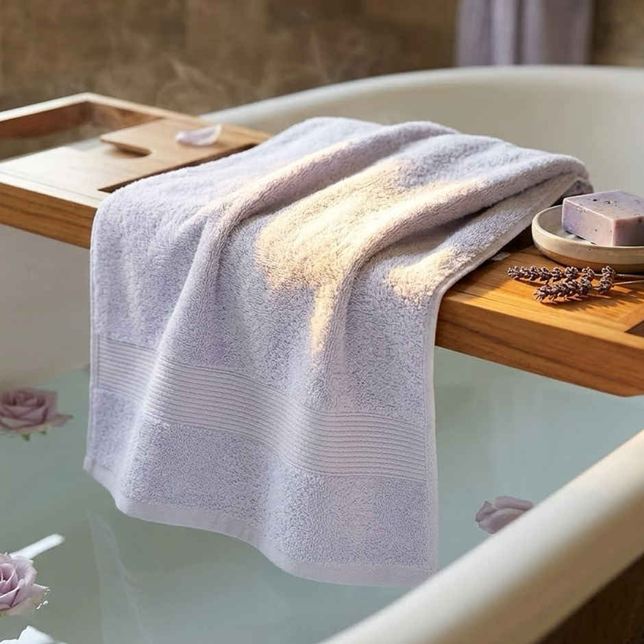 Boutique Living Luxe Loom 100% Cotton 550 GSM Blue Bath Towel - Pack of 1