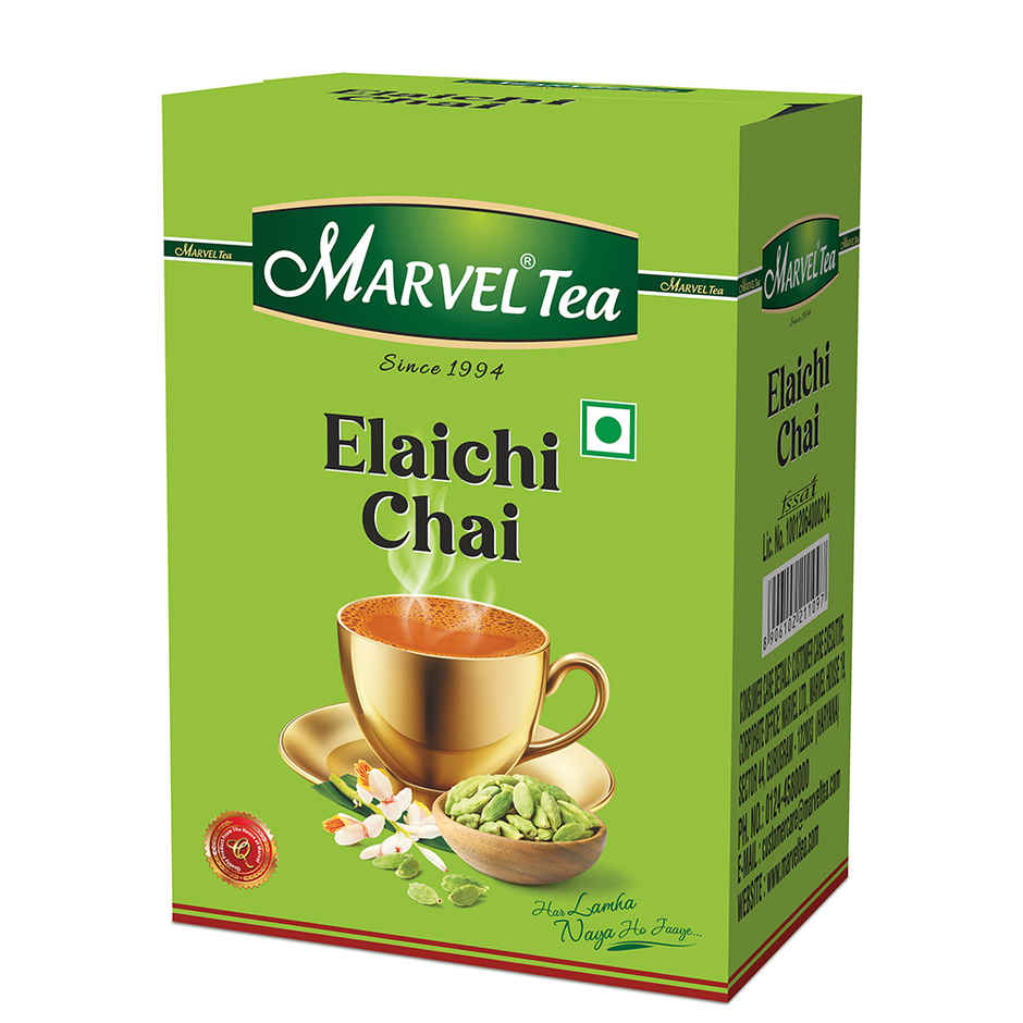 Marvel Elaichi Chai | Cardamom & Assam Tea Leaves Chai Patti
