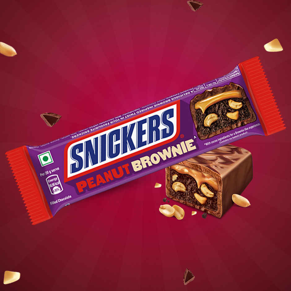 Snickers Peanut Brownie Chocolate Bar | Loaded with Brownie, Peanuts & Caramel