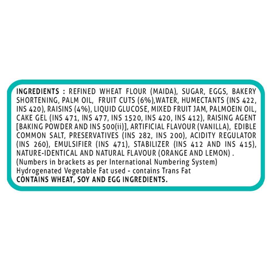 Winkies Fruit Cake Raisin & Tutti Frutti | Bakery Delight