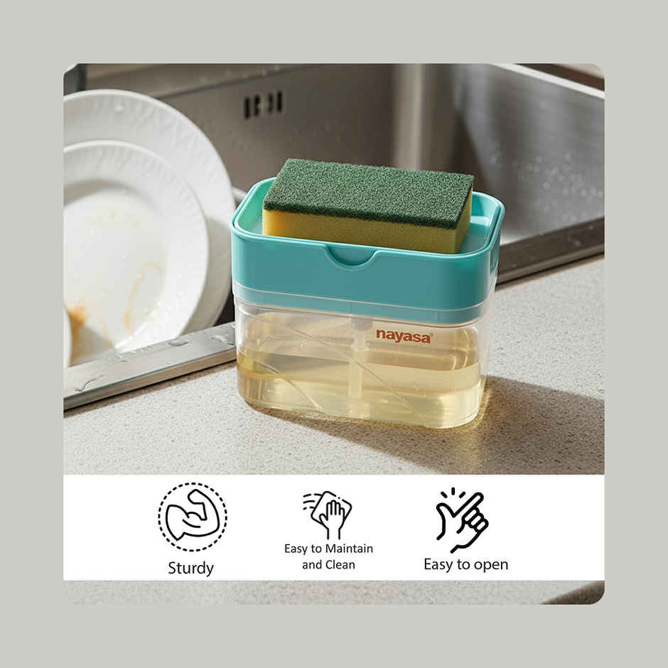 Nayasa Kitchen Soap Dispenser with Sponge Holder