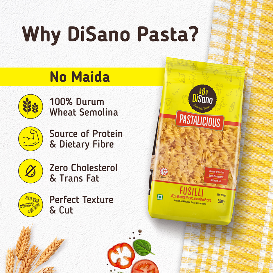 Disano Fusilli Pasta | Pure Durum Wheat
