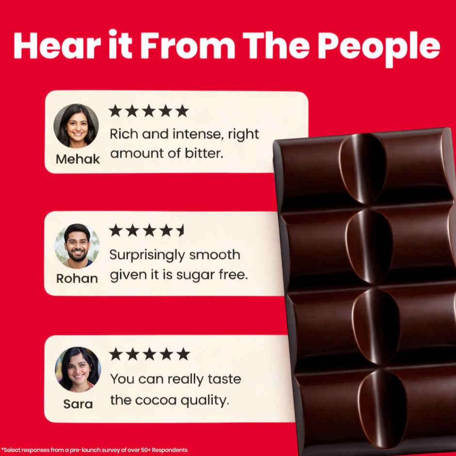 Skinny Sugar Free 70% Dark Chocolate Bar | No Added Sugar | Vegan Chocolate