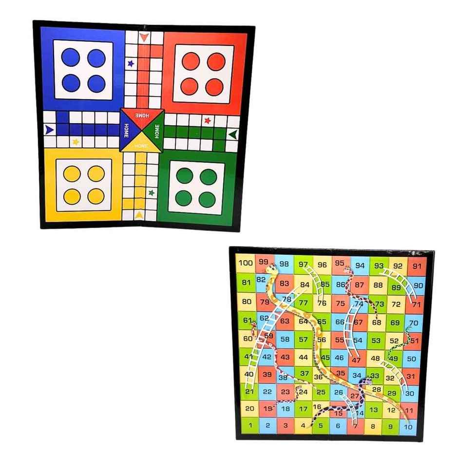 Apex Ludo & Snakes and Ladders Board Game | Family Indoor Game | Age 5+