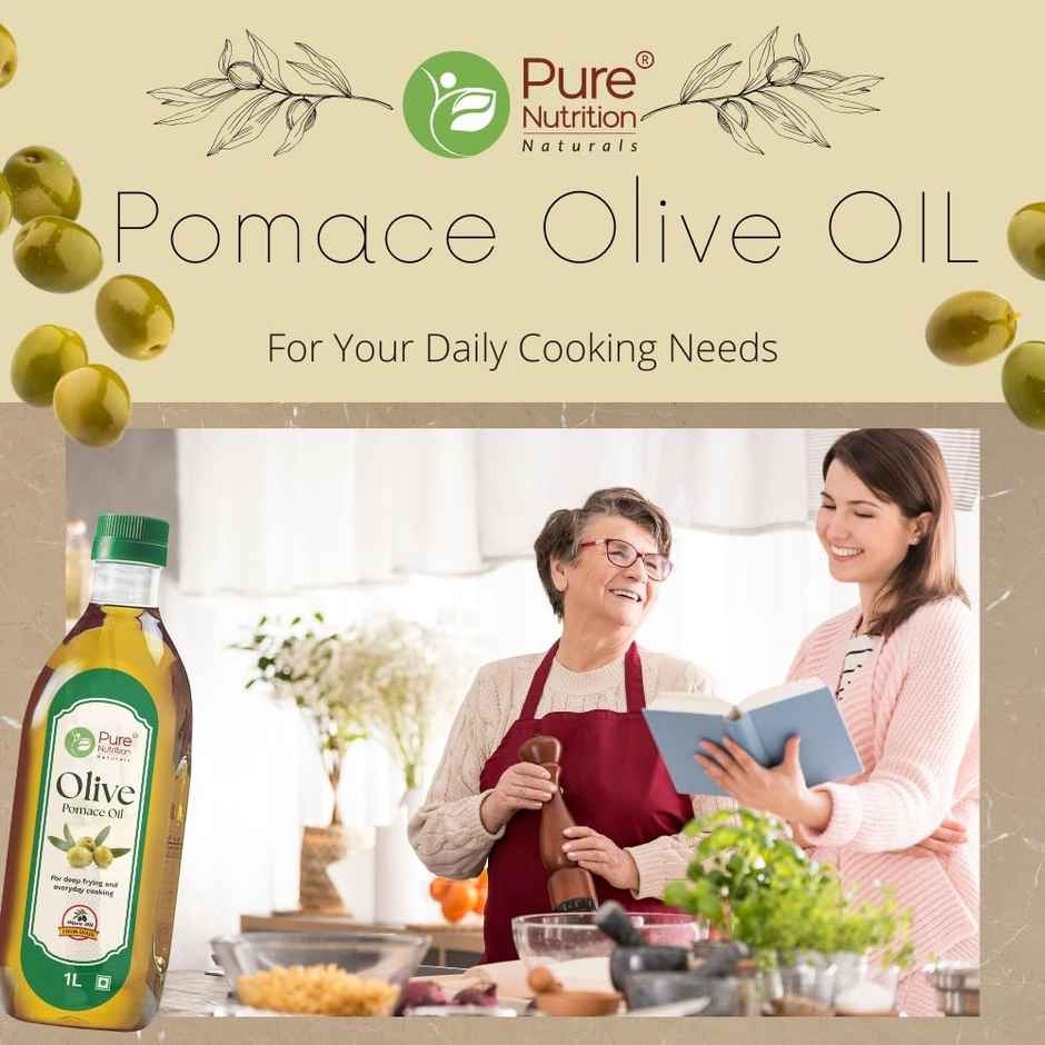 Pure Nutrition Olive Pomace Oil (Spain Origin) | Light Taste, Daily Cooking & Frying