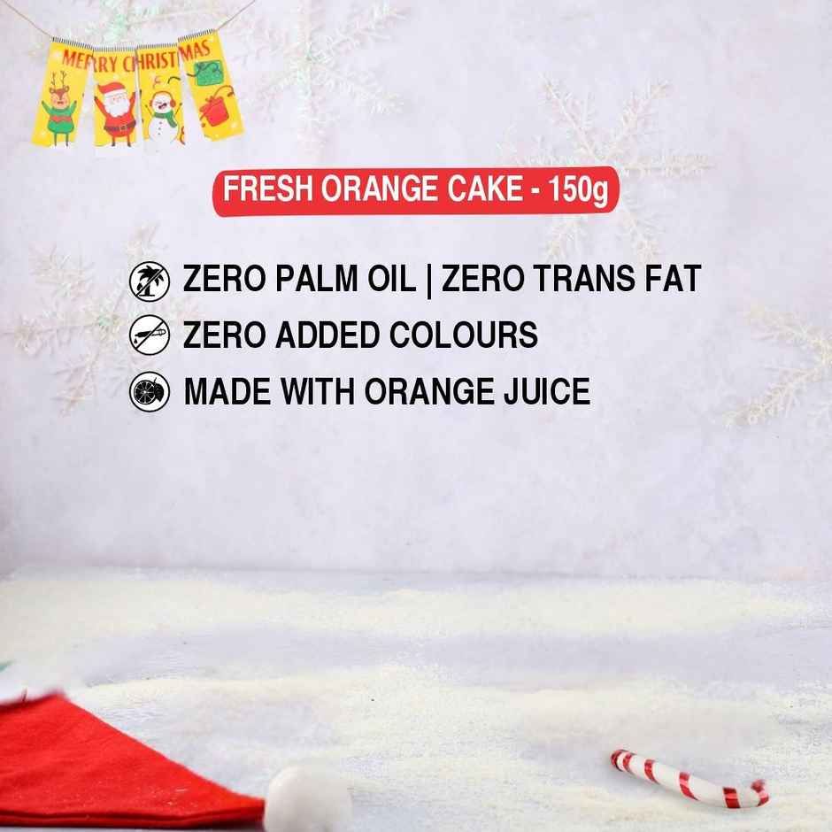 The Baker's Dozen Handmade Fresh Orange Cake |Eggless Cake | Tea Cake | Made with Fresh Orange Juice