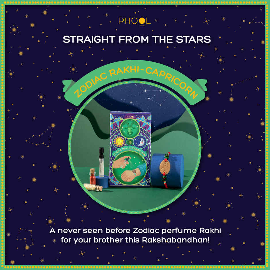 Zodiac Capricorn Rakhi for Brother (Phool)