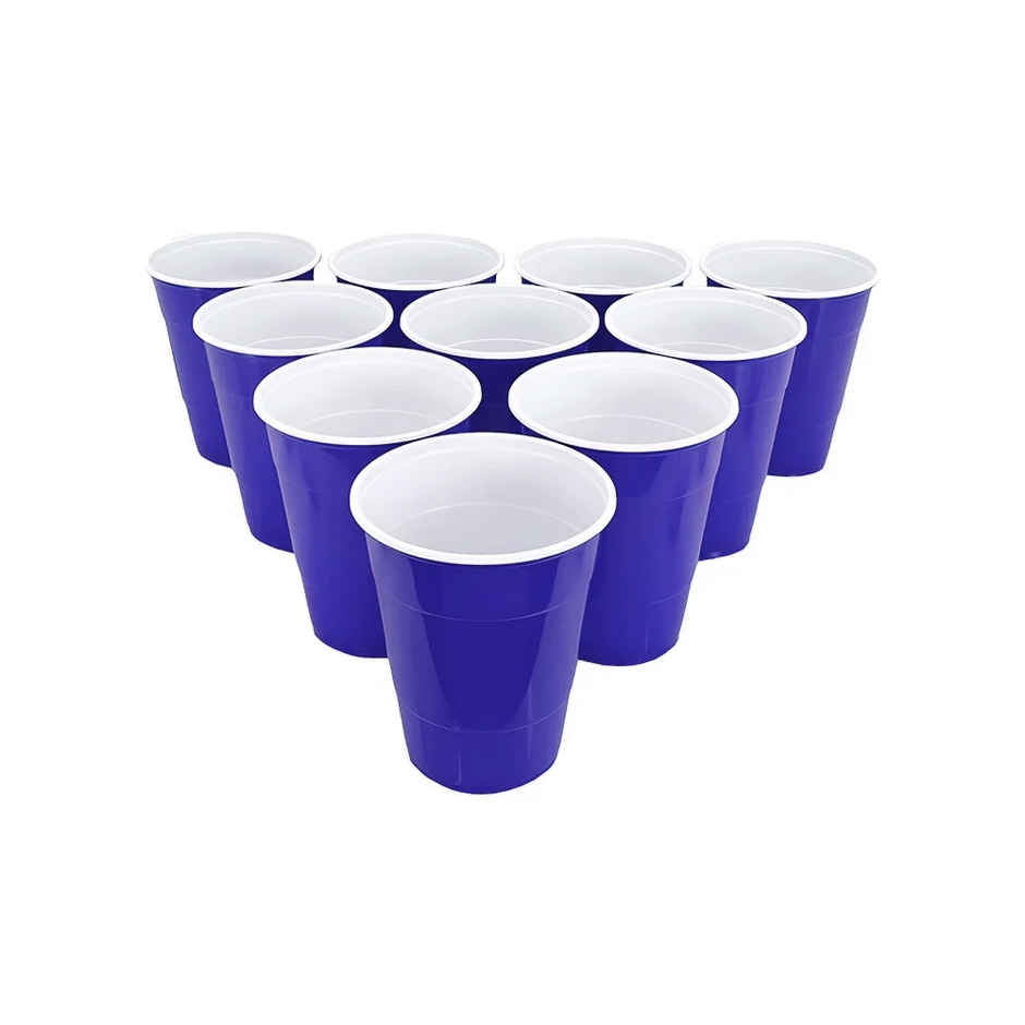 Beer Pong Party Drinking Glasses | Blue | Ezee