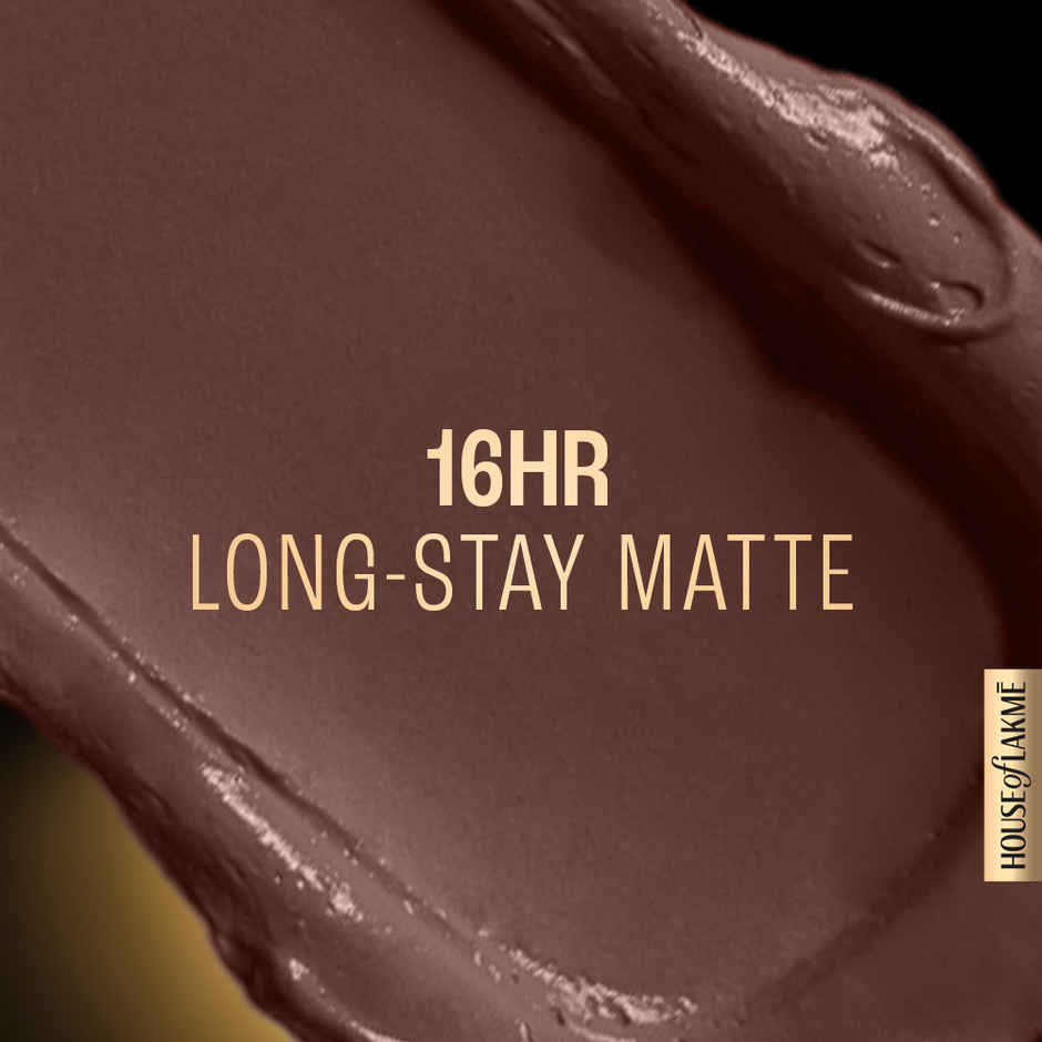 Lakme Forever Matte Liquid Lip | 16 Hr Lipstick | Lightweight & transferproof | Brown Espresso