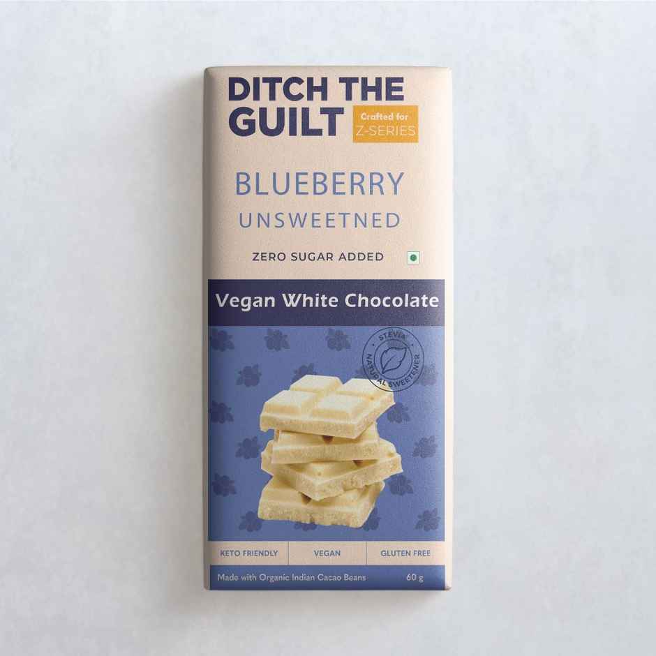Ditch The Guilt White Chocolate - Blueberry