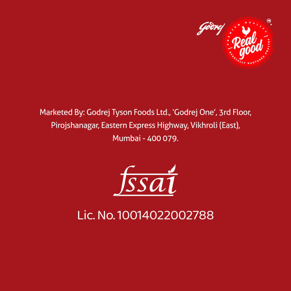 Godrej Real Good Chicken Breast Boneless | Freshly Frozen | No Hormones, No Preservatives
