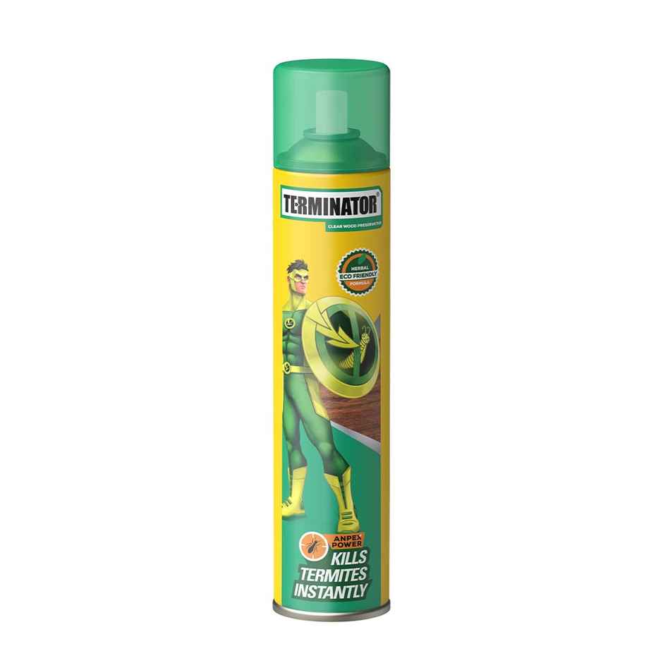 Terminator Eco-Friendly Termite Killer Spray 320ml | DIY Wood Protection Furniture & Monsoon Care