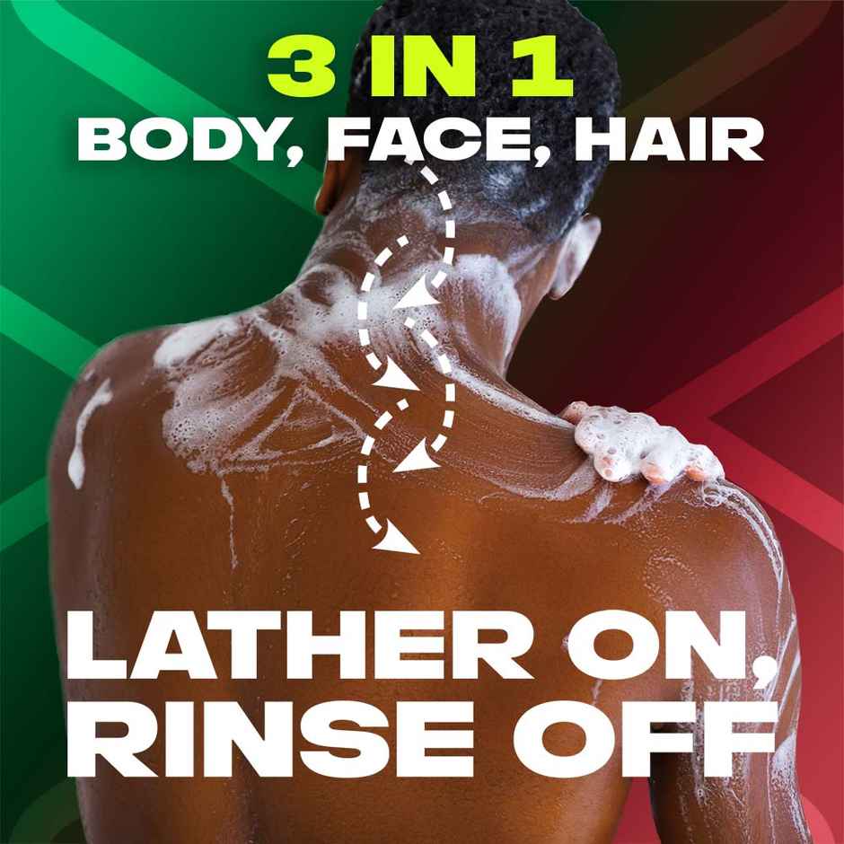 Axe Africa 3-in-1 Body,Face & Hair Wash | For Men