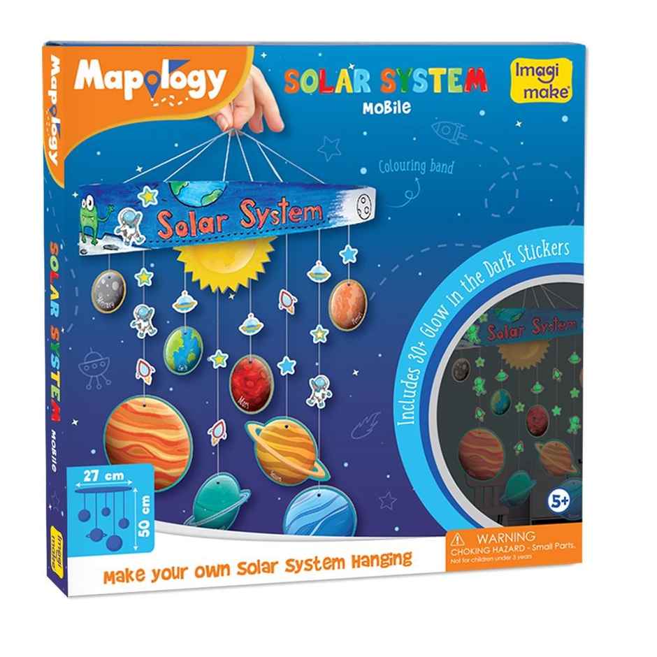 Imagimake Mapology Solar System Mobile - DIY Educational Puzzle Toys for Kids Gifting (5+ Years)