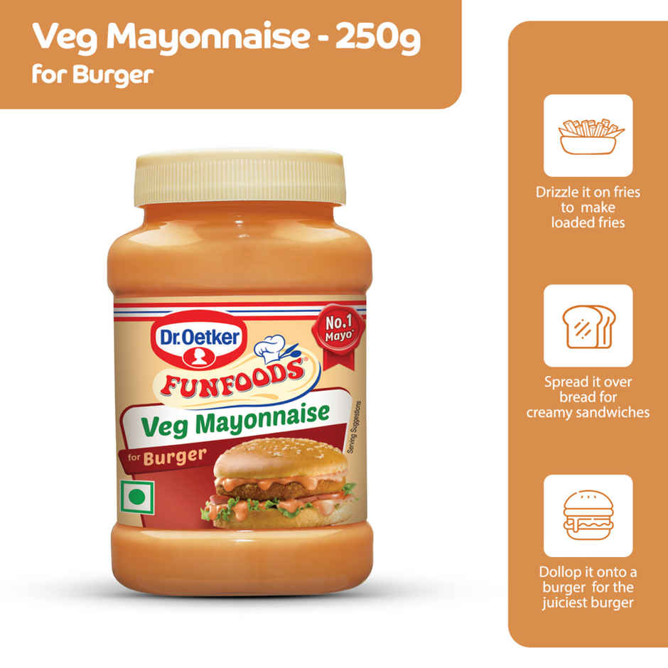 Dr. Oetker Funfoods Veg Mayo Burger