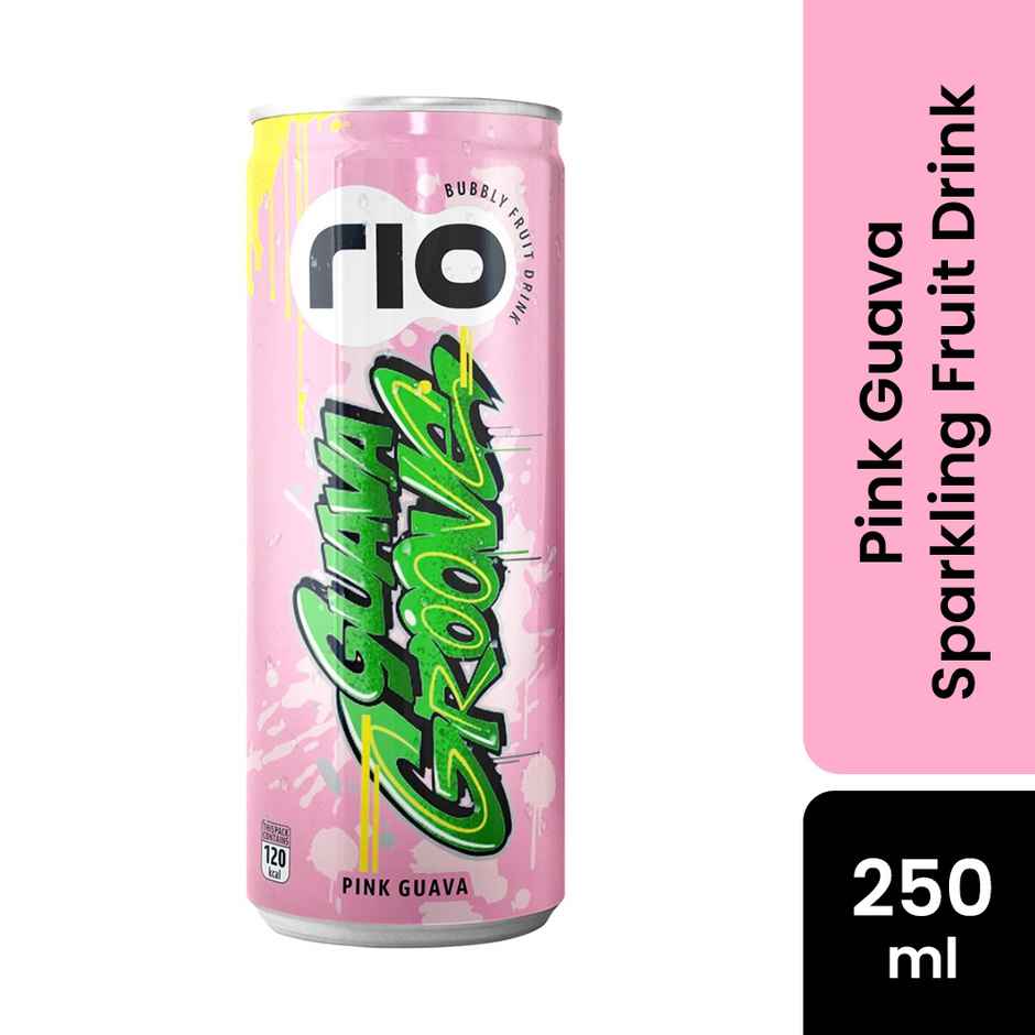 RIO Pink Guava Bubbly Fruit Drink Can Combo