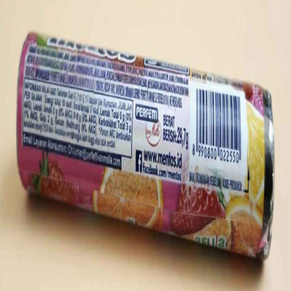 Mentos Fruit Candy Roll