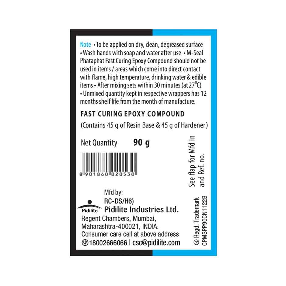 M-Seal Phataphat 90g Fast Curing Epoxy Putty | Leak Repair, Bonding & Gap Filling