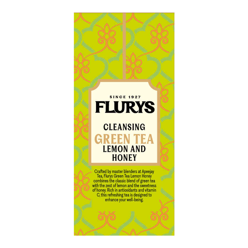 Flurys Natural Cleansing Green Tea Lemon and Honey