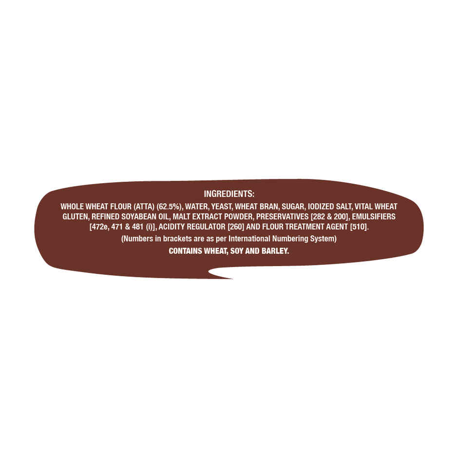 Britannia Pure Whole Wheat Bread (No Maida)