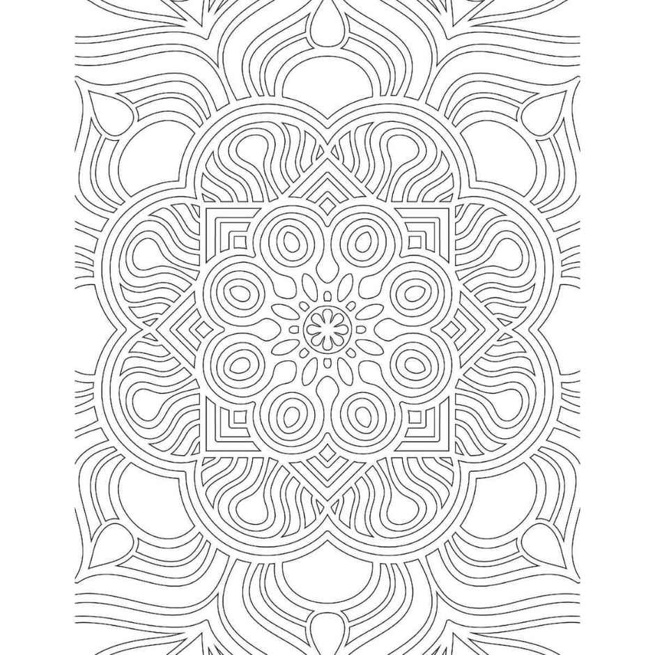 Mandala-Colouring Book for Adults | Mandala art Book for Stress Relief and Focus