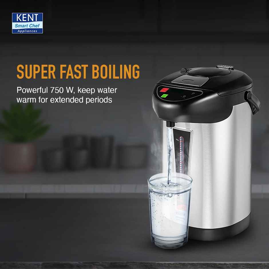 Kent Hot Pot Auto Electric Kettle With Water Dispenser 4 Liters Storage Capacity 750 Watts