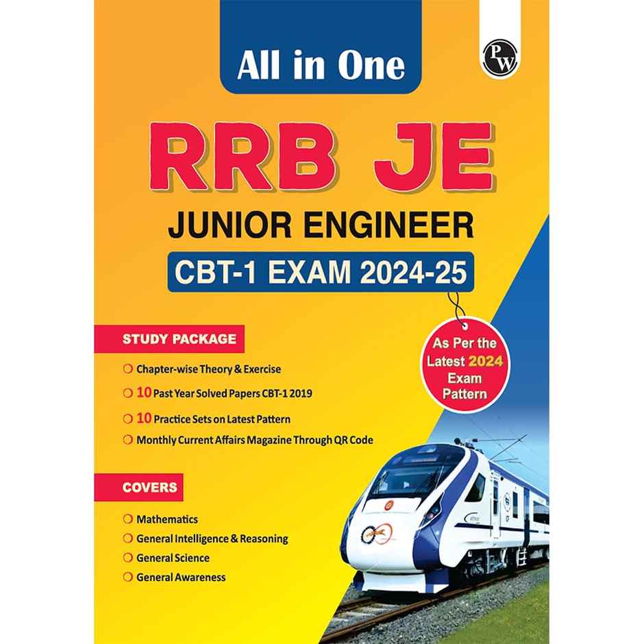 All in One RRB Junior Engineer (JE) 24-25 CBT - 1|10 Yr Solved Papers + 10 Practice Sets (Eng)
