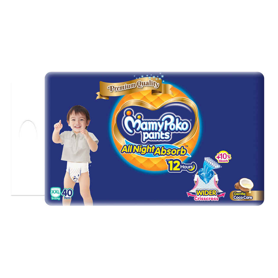 Mamypoko All Night Absorb Pant Style Diaper | 2XL | 40 pcs
