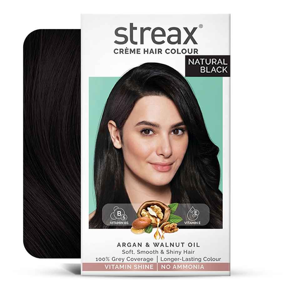Streax Cream Hair Colour Natural Black