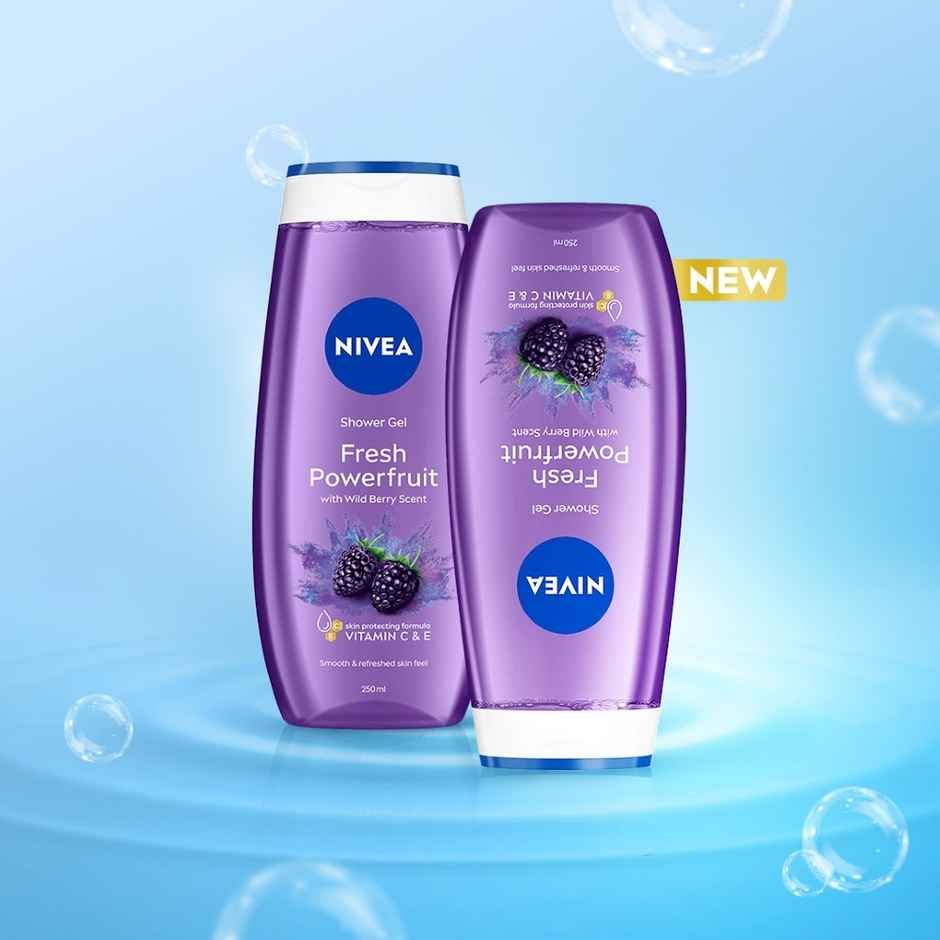Nivea Shower Gel Power Fruit Fresh Body Wash Combo