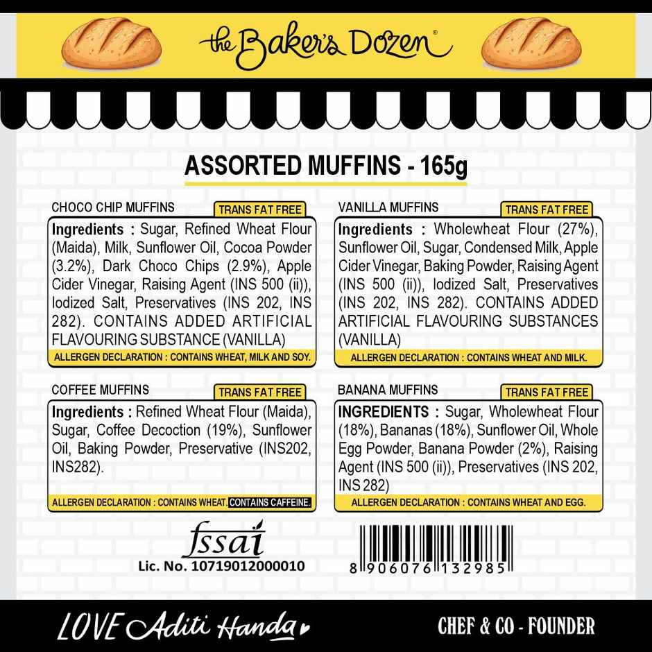 The Baker's Dozen Assorted Muffins