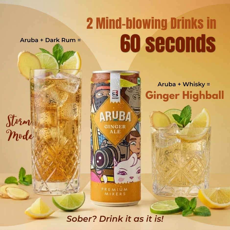 Aruba - Mixers Ginger Ale | Refreshing Cocktail Mixer by 3Sisters